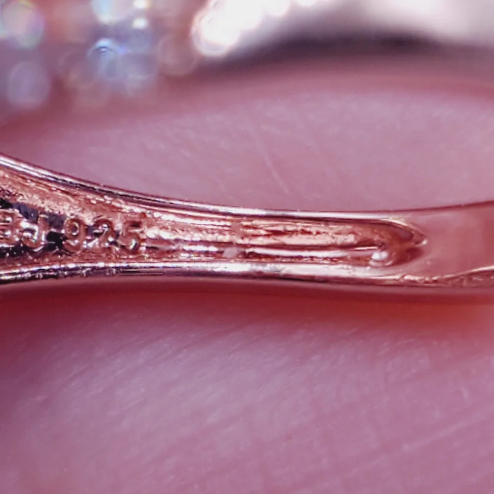 18k Rose Gold - 925 Brown Morganite Halo Ring